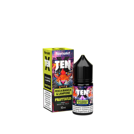 Ten X flavour - White Peach & Raspberry MiniShot